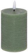 Διακοσμητικό Κερί LED Molia Atmosphera με διαστάσεις 7x7x12.5cm - Green