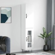 vidaXL Ντουλάπι Λευκό 34,5 x 34 x 180 εκ. από Επεξεργασμένο Ξύλο