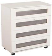 Συρταριέρα THORGAN C9880.03 με 4 Συρτάρια Λευκό 80x40x83Y εκ. 80x40x83 εκ.