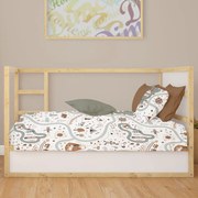 Σεντόνι Κούνιας Με Λάστιχο (70x140+15) Dimcol Countryside 580 White - Mint