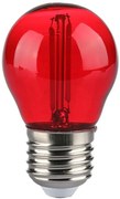 V-TAC Λάμπα LED Filament E27 G45 2W 230V 60lm 300° IP20 Κόκκινο 217413