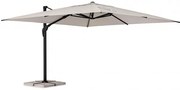 Ομπρέλα Aries Μπεζ/Μαύρη 400x400x291 εκ. - Γκρι
