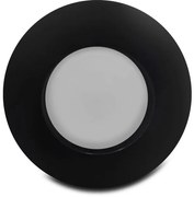 Σποτ φωτιστικό χωνευτό 106/F αλουμινίου Φ9,5 Arapidis-106/Φ-ΜΑ-Μαύρο 106/Φ-ΜΑ