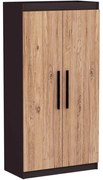 Ντουλάπα Δίφυλλη Akser 550ARN3156 90x45x180cm Pine-Anthracite Δίφυλλη