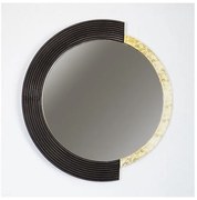 Καθρέφτης Ξύλινος Μαύρο &amp; Χρυσό 54x2.5x58cm 751-10017 Estheti-751-10017-Μαύρο-Χρυσό 751-10017