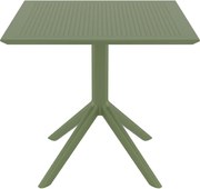 SKY OLIVE GREEN 80X80X74εκ. ΤΡΑΠΕΖΙ  ΠΟΛ/ΝΙΟΥ