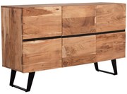 Μπουφές Alicia HM8475.21 148x44x88cm Natural Ξύλο,Μέταλλο