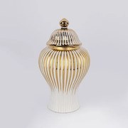 Διακοσμητικό Βάζο Με Καπάκι (Φ15.5x29.5) Estheti 752-20082