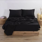 Σεντόνι Με Λάστιχο Basic Black Nef Nef Μονό 100x230cm Με Λάστιχο 100% Cotton