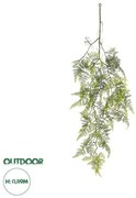 Artificial Garden FERN HANGING BRANCH 20410 Τεχνητό Διακοσμητικό Κρεμαστό Φυτό Φτέρη Υ89cm Globostar 20410