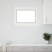 vidaXL Παράθυρο Υπογείου "RISOR" 80x60 εκ. Ανακλινόμενο &amp; Περιστρεφόμενο DIN Αριστερό Ανθρακί