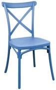 Καρέκλα Crossie pp σε απόχρωση μπλε 38x46.5x82εκ 38x46.5x82 εκ.