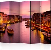 Διαχωριστικό με 5 τμήματα - City of lovers, Venice by night III [Room Dividers]