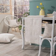 Τραβέρσα Izola 01 All Over Ecru Teoran 45X180 Cotton-Polyester