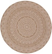 Χαλί Ψάθινο Avanos 8893 White Royal Carpet 200X200cm Round