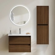 Σετ Επίπλου Mπάνιου EVELYN 60 Plywood Καφέ 60x50x130 εκ.