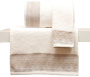 Πετσέτα Des. Karla 3.Ivory Anna Riska Σώματος 70x140cm 100% Cotton