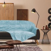 Κουβέρτα Καναπέ 1355 Fleece Light Blue Das Home 130X170 130x170cm Πολυέστερ