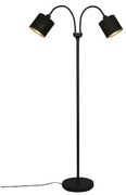 Φωτιστικό Επιδαπέδιο 60x25xH130cm 2xE14 Δίφωτο Μαύρο-Χρυσό Trio Tommy R46332079