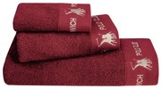 Πετσέτες Μπάνιου (Σετ 3τμχ) Greenwich Polo Club 2669 Bordo 480gsm