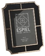 Κορνίζα Μεταλλική Με Μαύρο Ύφασμα ESPIEL 13x18εκ. FAM739