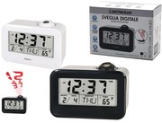 Ρολόι Ψηφιακό LED Προβολέα Μαύρο/Λευκό Πλαστικό 8x10x15cm Σε 2 Χρώματα