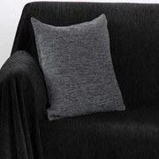 Μαξιλαροθήκη Σετ Ζακάρ Σενίλ 1300 Dark Grey Anna Riska 42X42 Chenille