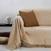 Ριχτάρι Ζακάρ Σενίλ 1300 Sand Anna Riska Πολυθρόνα 180x150cm 100% Cotton