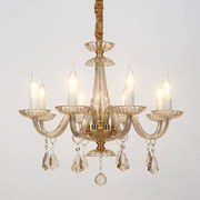 Πολυέλαιος 8Φ BLK80388PCMG Gold Crystal, Metal
