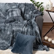 Γούνινο Ριχτάρι Τριθέσιου Καναπέ (180x320) Silk Fashion Astrakan Grey