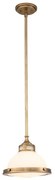 Κρεμαστό Φωτιστικό Οροφής 1xE27 Amelia Elstead Lighting-HK-AMELIA-P-S-HB-Ορείχαλκος HK-AMELIA-P-S-HB