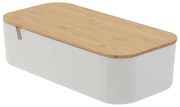 Κουτί οργάνωσης με καθρέφτη Excellent Houseware , 26x13x7cm - Καφέ/Λευκό
