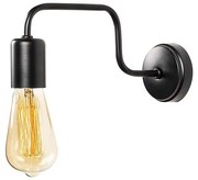 Φωτιστικό τοίχου - απλίκα PWL-0053 pakoworld Ε27 χρώμα μαύρο 28x4x11εκ