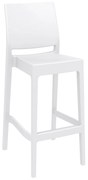 Siesta   Maya/S-75cm* Barstool White PL  metax-01-00-2568 διάστ.51.0000 x 45.0000 x 98.0000