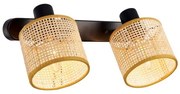 Σποτ Φωτιστικό Τοίχου Δίφωτο Πλέγμα Erica 4274800 Viokef 4274800 Καφέ