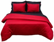 Πάπλωμα Υπέρδιπλο (220x240) 2 Όψεων Anna Riska Luxury Bicolour Red/Black