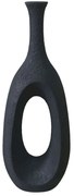 Βάζο 06-00-23621 23x32x91cm Black Marhome Υαλοβάμβακας