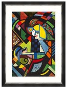 Κάδρο Daughter In A Rocker FA13415 65x90cm Multi MindTheGap Vertical Ξύλο,Γυαλί
