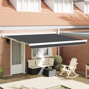 vidaXL Σκηνίτσα Αναδιπλούμενη Ανθρακί 400 x 300 εκ Ύφασμα, Μέταλλο