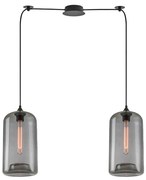 SE21-SM-19-30-BL2+ FEINT Smoked Glass Pendant+ HOMELIGHTING 77-8788