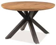 RITMO TABLE OAK / ΜΑΥΡΟ ΠΛΑΙΣΙΟ FI 120 DIOMMI RITMODC120 DIOMMI-80-2265
