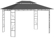 vidaXL Κιόσκι Ανθρακί 4 x 3 x 2,7 μ. 160 γρ./μ²