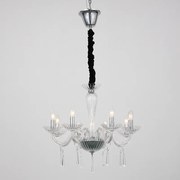 Φωτιστικό Κρεμαστο Aca BLK80288PCC VIOLET Διάφανο (Transparent)