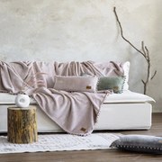 Ριχτάρι Jacquard Macia Nude Nima Πολυθρόνα 130x180cm Polyester