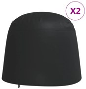 vidaXL Καλύμματα Διπλής Πολυθρόνας Egg 2 τεμ. Ø230x200 εκ. Ύφ.Oxford