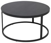 Liberta TONDO COFFEE TABLE ΜΑΥΡΟ 80x80xH40cm 80x80xH40cm 04-0516