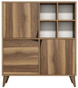 Ντουλάπι Pulse 845HCT3915 100x30x115cm Walnut Μοριοσανίδα, Μελαμίνη