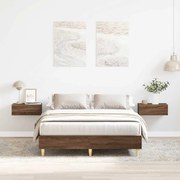 vidaXL Πλαίσιο κρεβατιού χωρίς στρώμα 135x190 εκ. Επεξεργασμένο Ξύλο