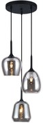Φωτιστικό Οροφής Maeva 4312900 60x150cm 3xE27 40W Smoke-Black Viokef