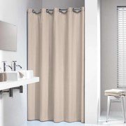 Κουρτίνα Μπάνιου Υφασμάτινη Coloris Ecru Sealskin 180Πx200Υ Βαμβάκι-Πολυέστερ